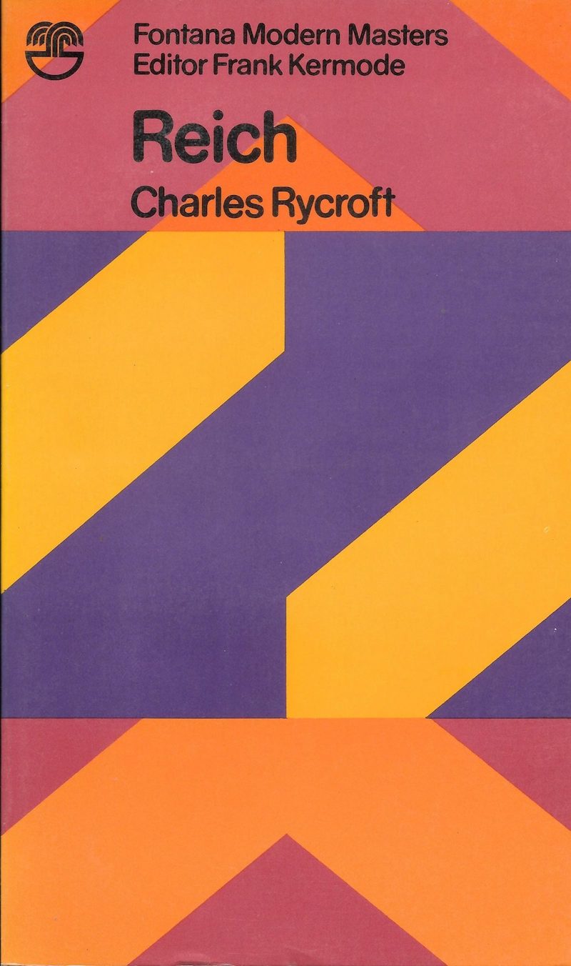Cover of 'Reich' by Charles Rycroft, with part of an op-art painting as the background image.